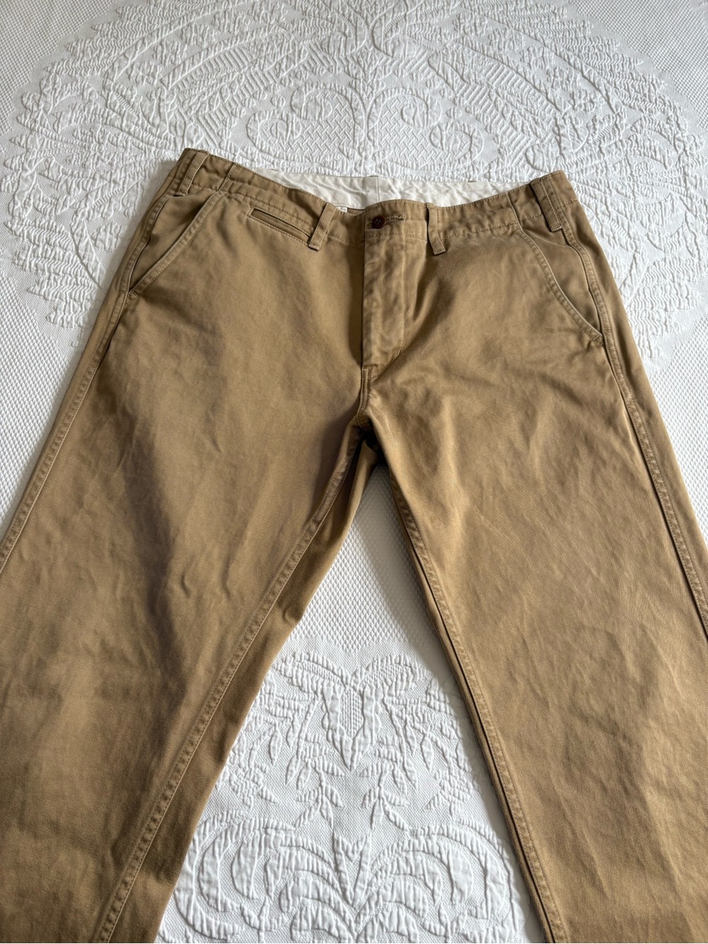 Burgus Plus men’s modern chino Japan style 401Z size 33 x 32 inseam